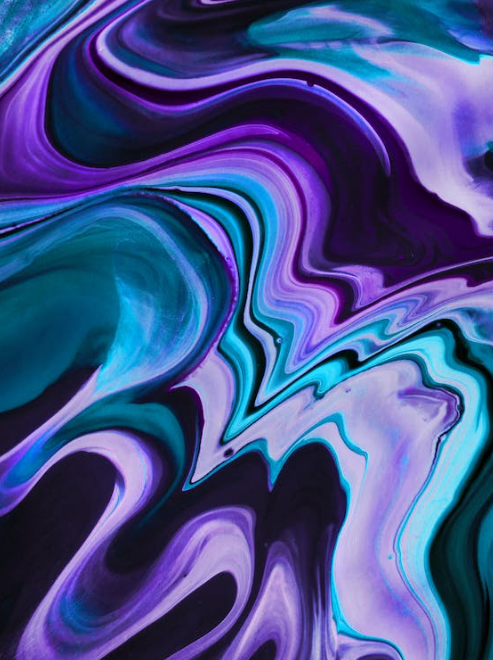artwork of purple swirls